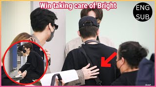 [BrightWin] Win taking care of Bright during their flight to Jakarta