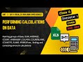 Spreadsheet | Performing Calculations on Data - sum, product, average | Class 11 Semester 1 | COMA