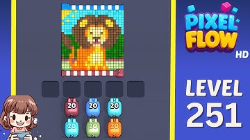 Pixel Flow Level 251 Solution Walkthrough