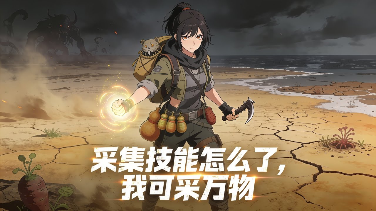 🌀末世废土魔物横行🌑18岁安然觉醒神级采集术✨采红薯加体质💪采葫芦得空间🎒采魔兽获力量⚡连人类技能都能偷😱无CP女强独闯绝境🌍制作浮空岛对抗灭世浩劫🌊一口气看完《采集技能怎么了，我可采万物》全文大结局