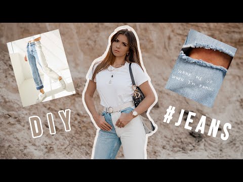 DIY: PRZERABIAM STARE, JEANSOWE UBRANIA  - wybielamy jeansy! | CheersMyHeels