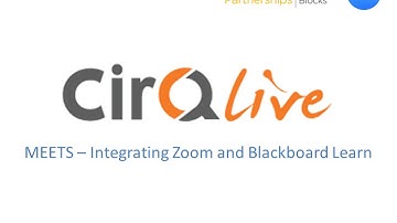 Blackboard Learn and Zoom integration - CirQlive MEETS