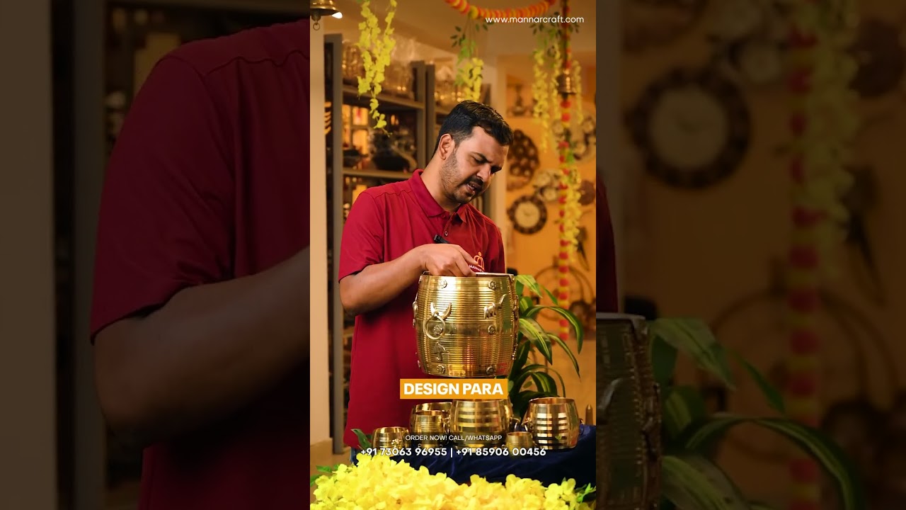 Elevate your home decor & rituals with this exquisite Handmade Brass Para! 🏮 Perfect for puja, wedd