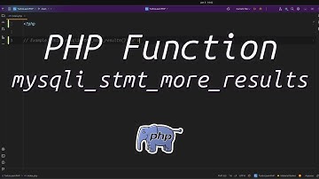 How to handle multiple result sets in PHP? Unlock mysqli_stmt_more_results() for Efficient Data