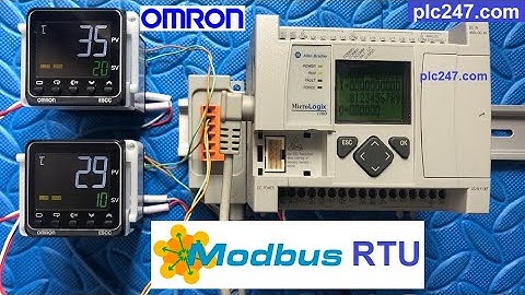MicroLogix 1100 "Modbus RTU" Omron E5CC Tutorial