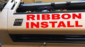 IBM Selectric 3 III 210 Bike Ribbon Installed 1299508 Replaced Demo How to