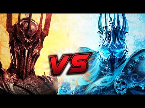 Sauron VS The Lich King FIGHT ANIMATION (Lord of the Rings VS Warcraft)