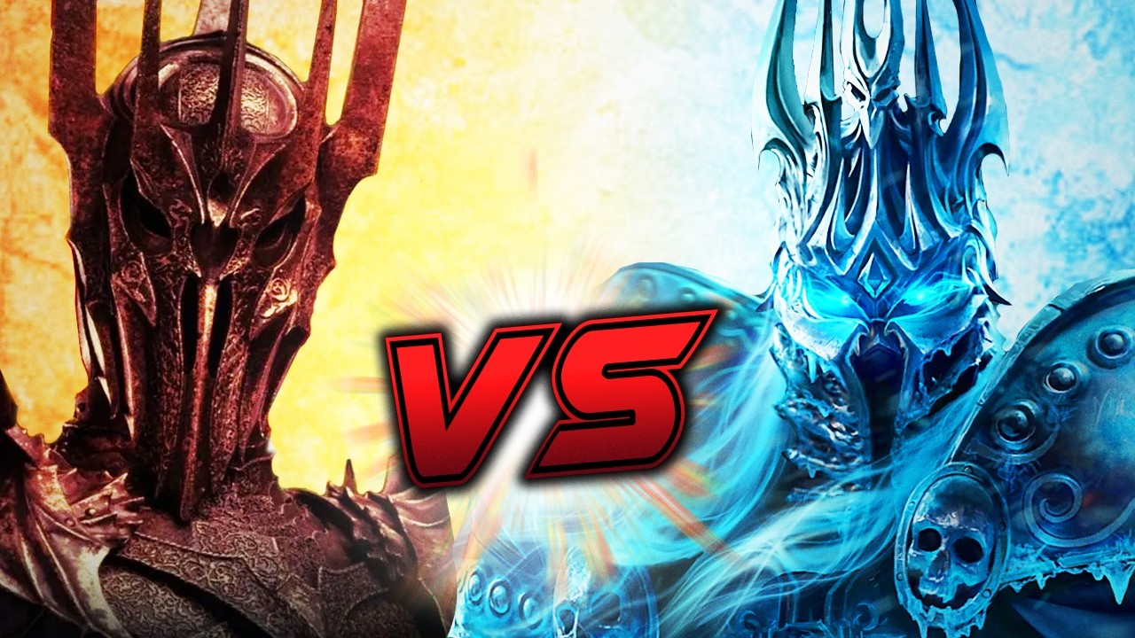 Sauron VS The Lich King FIGHT ANIMATION (Lord of the Rings VS Warcraft)