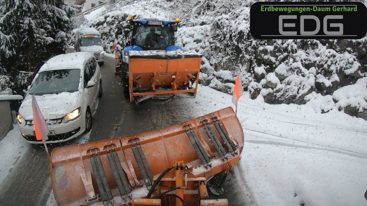 ❄️Plowing snow with my friend @Agrarvideos Lipperhof in the Austrian Alps #asmr #mountains