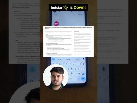 Disney+ Hotstar is down today #shorts #youtubeshorts