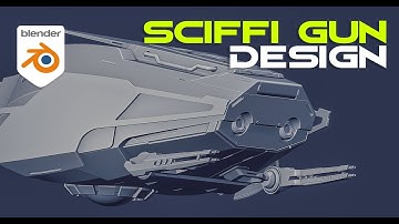 SCIFI GUN design in Blender