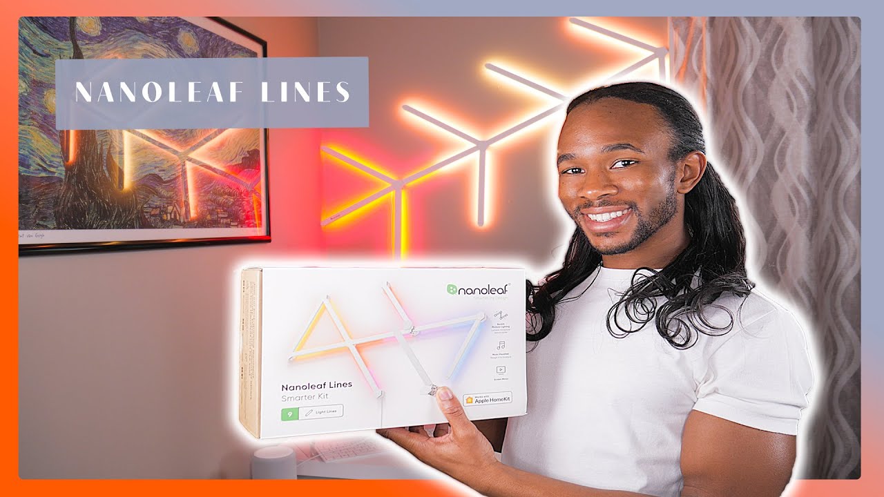Nanoleaf Lines Unboxing+ Setup + Light Demo - YouTube