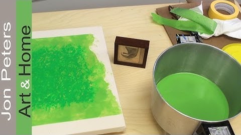 How to make Encaustic Painting - Texture Technique