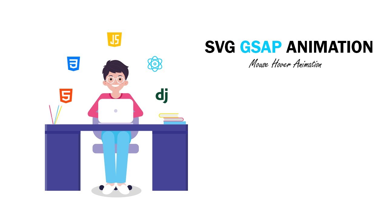 Create a SVG GSAP Animation HTML CSS & JS | Animation In html | Mouse ...