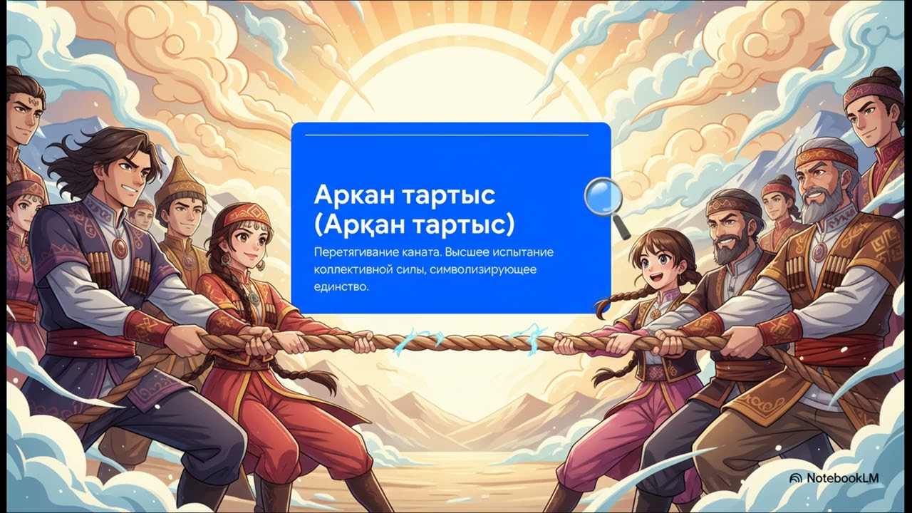 Казахские национальные игры.