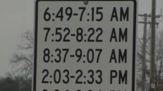 School-zone speed sign traffics in confusion