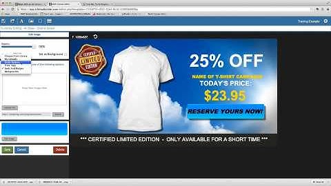 How to change Buttons - Tshirt Ad Builder - Teespring Or More