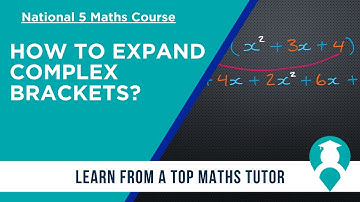 How to expand double brackets - SQA National 5 Maths