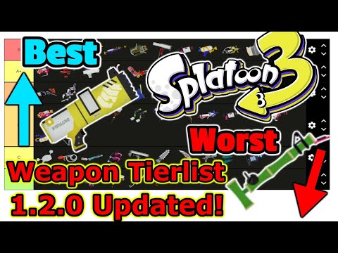 BEST And WORST Weapons To Help You RANK Up – Splatoon 3 1.2.0 Tierlist