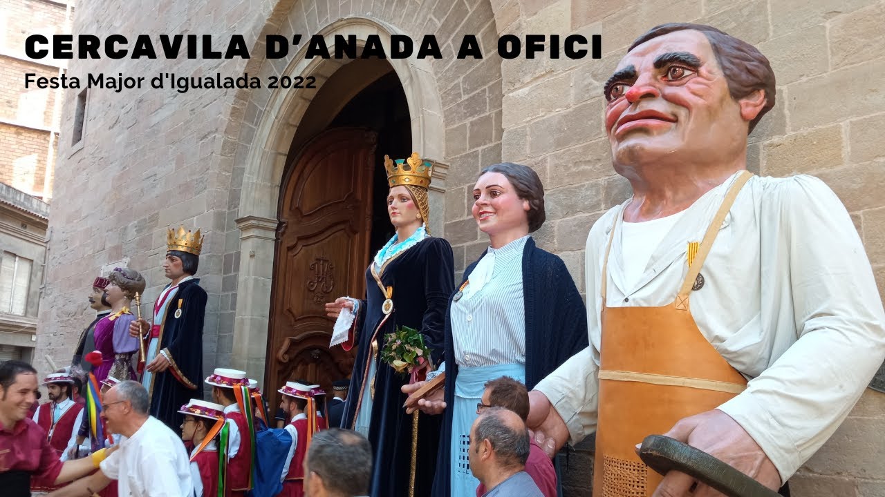 Cercavila d'anada a ofici - Festa Major d'Igualada 2022 (28/8/2022)