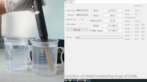 Water  digital  salinity  sensor  operation with RS485