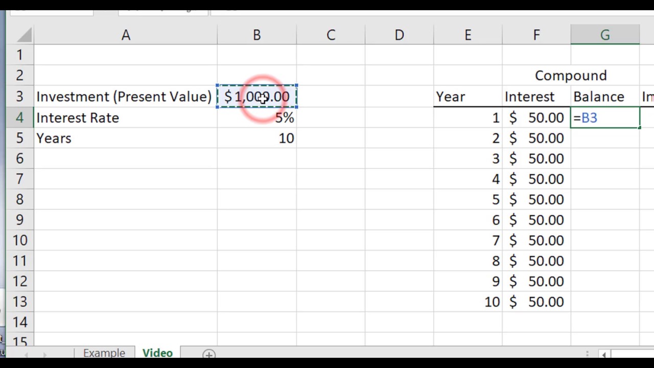 Compound and Simple Interest Part 1 - YouTube