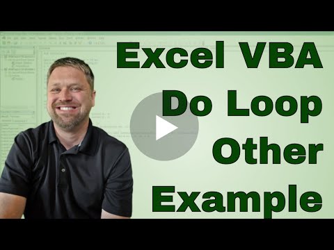 Excel VBA - Use a Do Loop to popluated another sheet Video3 @EverydayVBAExcelTraining