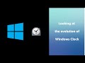 Windows clock evolution windows 10  windows 11  betas