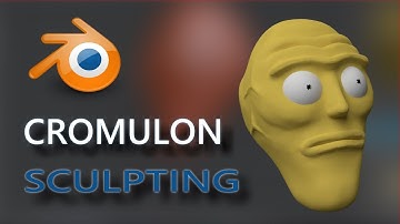 cromulon (from rick and morty) sculpting in blender | timelapse