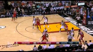 Chris Bosh 5 Straight Points Vs Rockets 2015.11.01