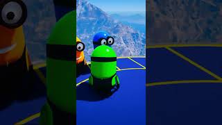 Gta 5 Epic Ragdolls Red Spiderman Vs Red Minion Vs Green Minion (Euphoria Physics & Funny Fails)1193