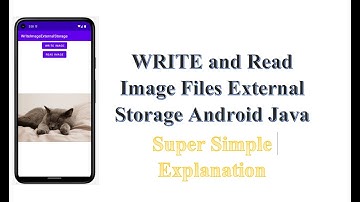 Lecture 33 Part II, Writing and Reading Images to External Storage Android