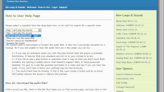 Free-Loops.com Premium User Interface