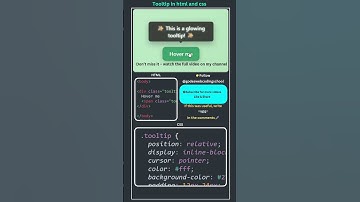 Secret HTML CSS Tooltip Trick Everyone Should Know!