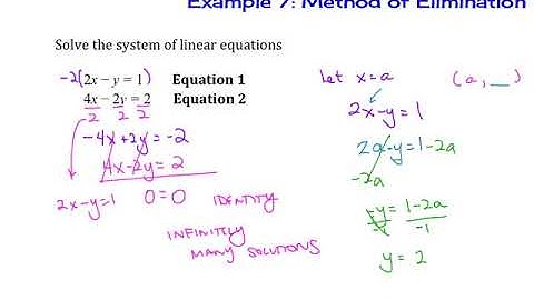 7.2 Two Variable Linear Systems Ex 6 and 7