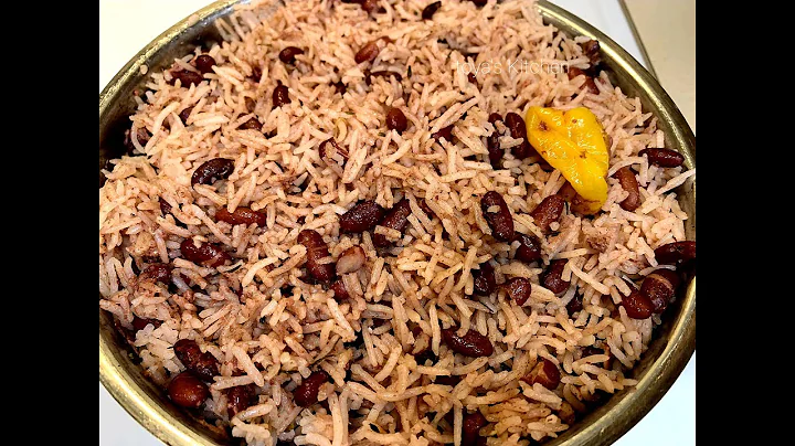 How to make Jamaican style Rice and Peas with basm...