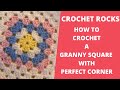 How to crochet a granny square for beginners  updated crochet rocks