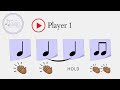 Rhythm game level 6 (dotted notes and ties)