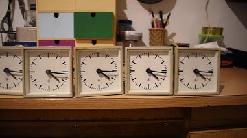 T&N mini slave clocks and master clock