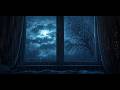 [ASMR] Midnight Rain on Attic Window 🌙 Cozy Ambient Sounds for Sleep &amp; Relaxation | 8 Hours