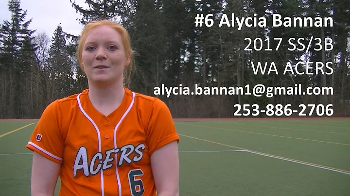 Alycia Bannan Softball Skills Video