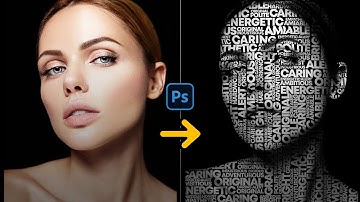 Photoshop Text Portrait Effect Tutorial - Photoshop Beginner Tutorial 2025