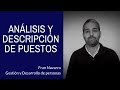 Análisis y Descripción de Puestos. Fran Navarro