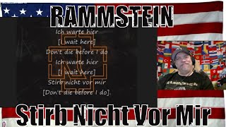 RAMMSTEIN - Stirb Nicht Vor Mir Lyrics w/english subs - REACTION - what a love song! wow