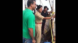 Trichur SP ajithabegum travaling fishing boat