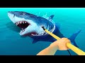 KILLING THE DANGEROUS SHARK! (Raft)