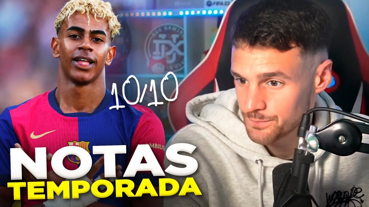 LA MEDIA DE NOTAS DE LA TEMPORADA DEL FC BARCELONA