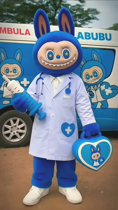 jadi dokter Badut Labubu, Kuromi & Tung Tung Tung Sahur #shorts #labubu #badut video lucu viral fyp