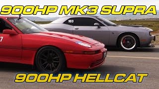 900hp Supra vs 900hp Hellcat