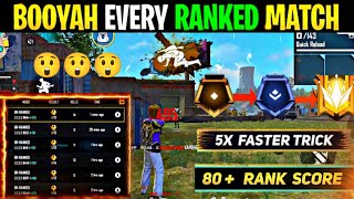 Booyah Every Br Rank in 10X ⚡ Fast Rank Pushing Trick |How To Reach Grandmaster in one day?😲